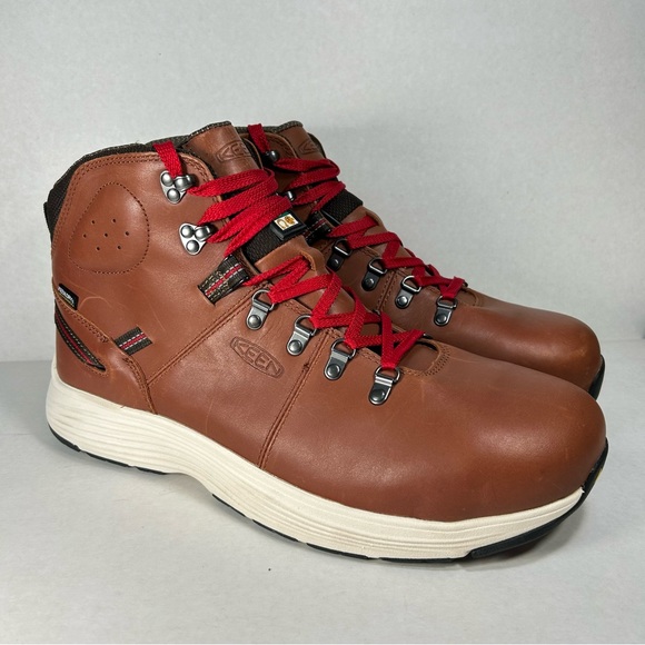 Keen Utility Waterproof Safety Toe Work Boot Manchester Men's Size 14 EE Brown - Picture 4 of 16